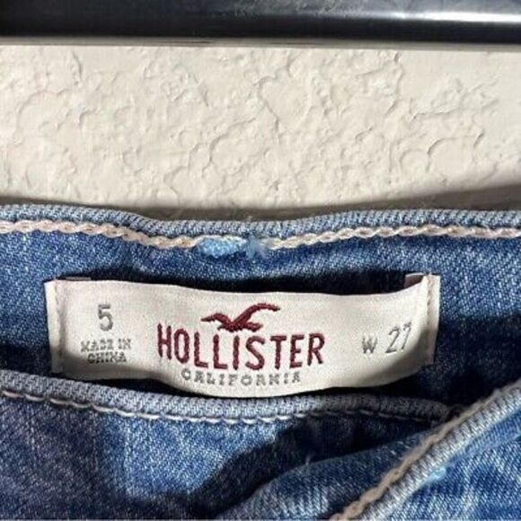 Hollister Low Rise Cut Off Denim Shorts Size‎ 27 - Picture 2 of 5